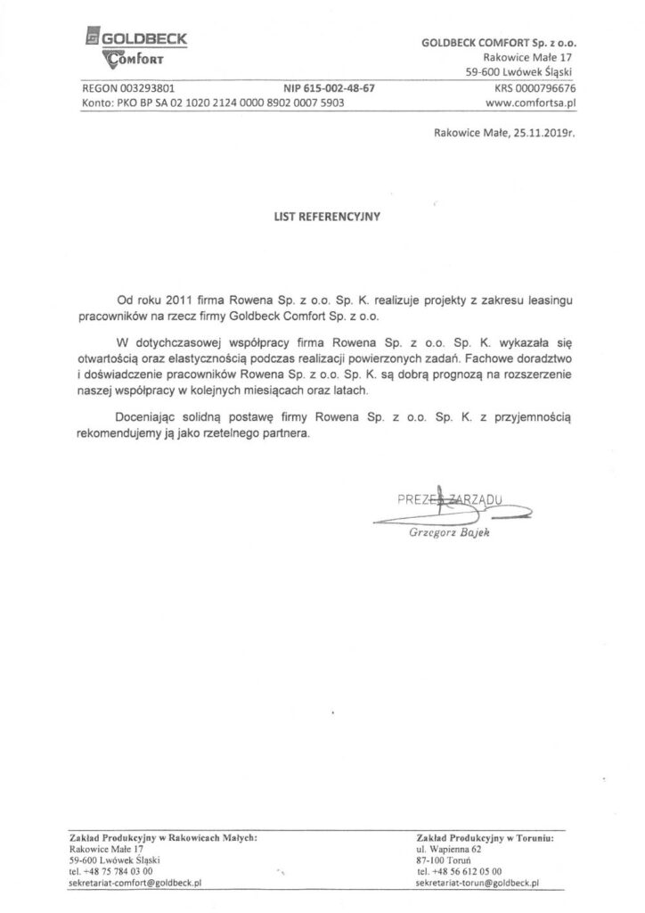 referencje-Comfort